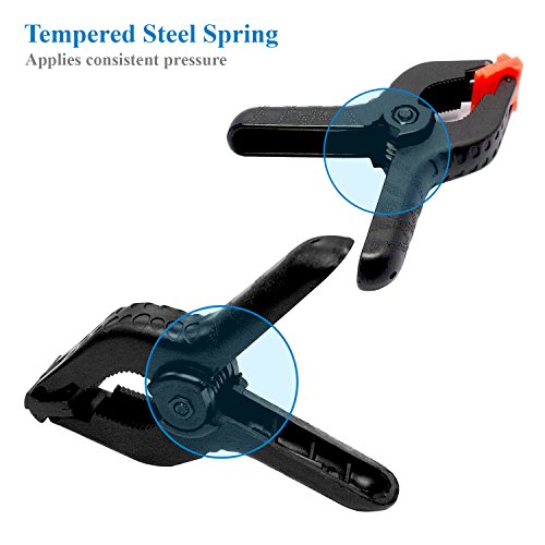 Partysaving 3.5” And 4.25” Nylon Spring Clamps For 1.5” Jaw Opening Heavy Duty Home Improvement Projects Crafts Fabrics, Apl1990 #TOP3