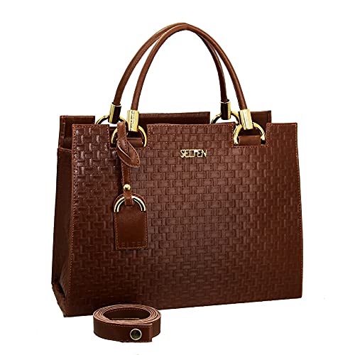 Kit Bolsa Lateral e de Mão Com Carteira Marrom Selten Marrom
