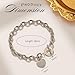 HATUCRAFT Cross Bracelet for Women – Christian Bible Verse Bracelet, Confirmation Gifts, Religious Catholic Faith Prayer Inspirational Scripture Proverb Engraved Jewelry (Silver)