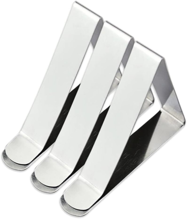 MAGICLULU 36pcs Stainless Steel Tablecloth Clips Triangle Clamps for Dining Table Hold Down Clips for Table Cover
