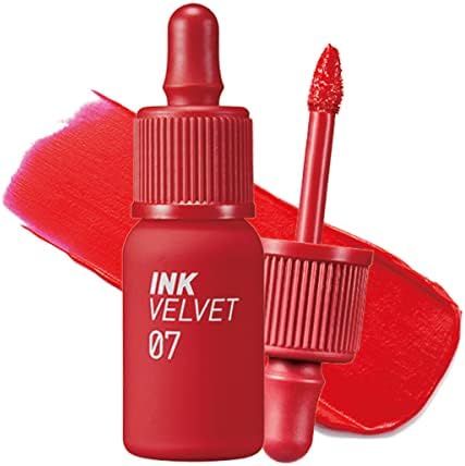 Peripera Ink the Velvet Lip Tint | High Pigment Color, Longwear, Weightless, Not Animal Tested, Gluten-Free, Paraben-Free | Good Brick (#01), 0.14 fl oz