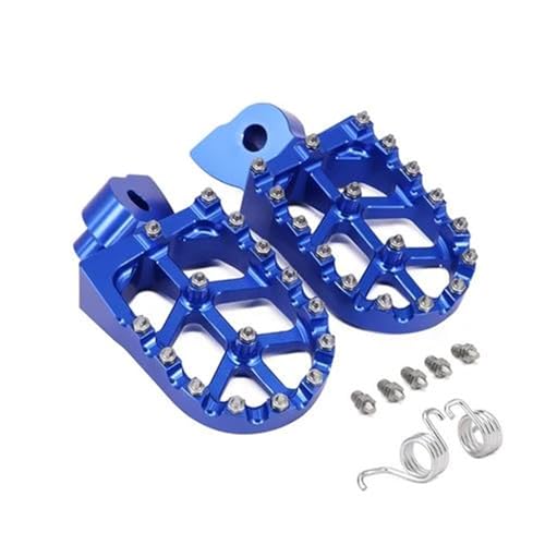 Ruhepedal Motorrad-Fußrasten Stützen Fußrasten Für Yamaha YZ450F WR450F 2003-2015 2016 2017 2018 2019 2020 2021 YZ125X 2017-2020 Fußstützen Pegs Pedale(Blu)