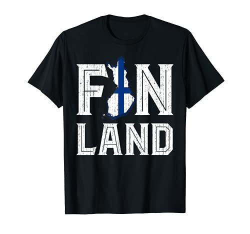 País Escandinavo Escandinavia Finlandés Bandera Finlandia Camiseta