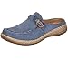 Produktbild Rieker Damen Clog Pantolette bequem Schlupf Stretcheinsatz Zierschnalle 46494, Größe:42 EU, Farbe:Blau
