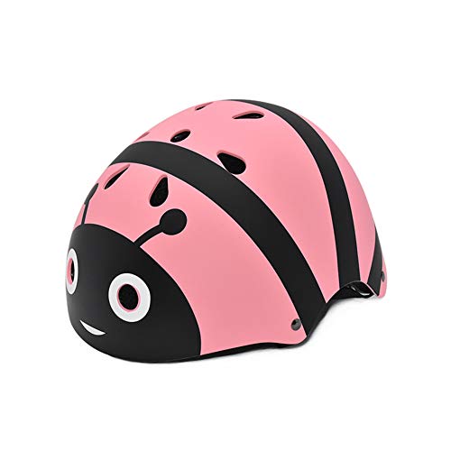 LZDMY Kinderhelm für 2 bis 5 Jahre Jungen und Mädchen | Größe: 50-54 cm | Kind Fahrradhelm Jugend Skaterhelm | Helm für Fahrrad, Skateboard, Scooter, Motorrad | CE-Zertifizierung (Rosa, Biene)