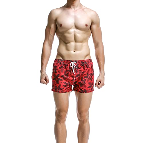 KACT Bañador para hombre, bañador hawaiano de secado rápido, bañador con bolsillos Cover