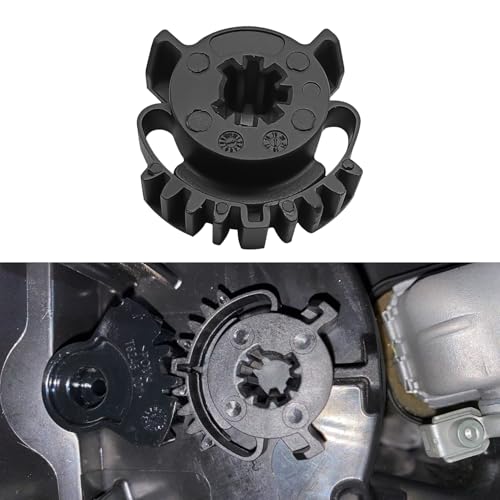 HQRNYP HVAC Blend Door Gear Kit, Heater Blend Door Actuator Gear, Black Automotive Air Door Actuator Gear Compatible with Dodge Durango Jeep Grand Cherokee 2011-2018, Replaces OEM#68214880AA, 926-133