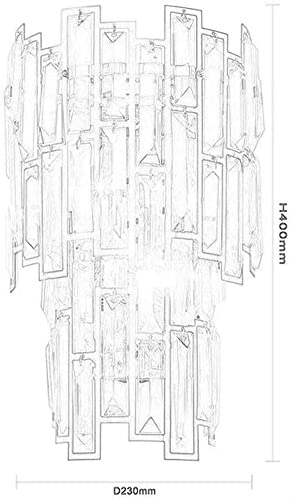Lámpara de pared de cristal para pasillos oscuros que necesitan luz 5