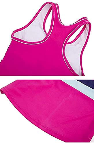 Image of Little Girls' Summer Swimwear Two Piece Boyshort Tankini Kids Swimsuit
