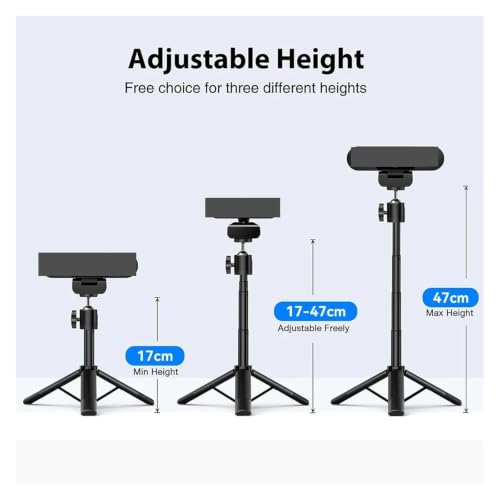 Trípode portátil con extensión telescópica y base de mesa estable 3
