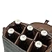 LEGACY - a Picnic Time Brand 6-Bottle Beer Caddy with Integrated Bottle Opener, Khaki Green/Brown