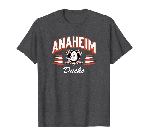 Anaheim Ducks Retro Diamond Dark Heather Officially Licensed T-Shirt