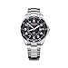 Produktbild Victorinox Herren-Uhr FieldForce GMT, Herren-Armbanduhr, analog, Quarz, Wasserdicht bis 100 m, Gehäuse-Ø 42 mm, Armband 21 mm, 135 g, Silber/Blau