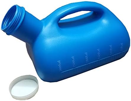 YUMSUM 3000ML Large Male Urinal Portable Mens Potty Pee Bottle Collector Travel Toilet (Blue)
