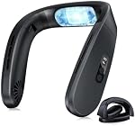 2026 Upgraded Foldable Neck Fan, Ultimate Cooling Max Cooling Area Neck Air Conditioner, 3 Gear Adjustable Strong Wind Neck Cooler for Neck & Face, Rechargeable Portable & Lightweight for Outdoor