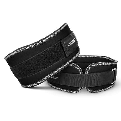 Image of Vector X Level Up 5 Inch Weight Lifting Gym Belt Quick Locking Gym Belt Fitness Weightlifting Belt for Squats, Weightlifting and Strength Training (Black,XL)