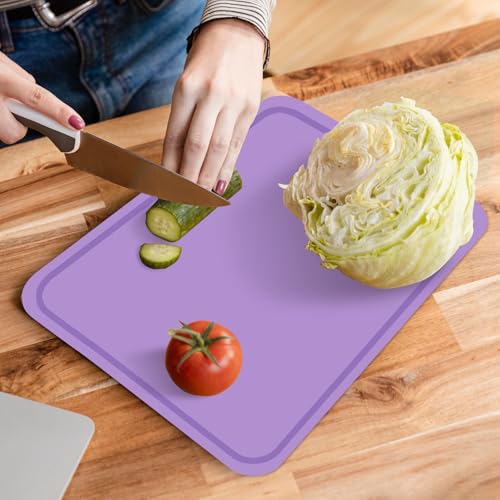 Tabla flexible de silicona con mango, antideslizante y apta para lavavajillas miniatura 5