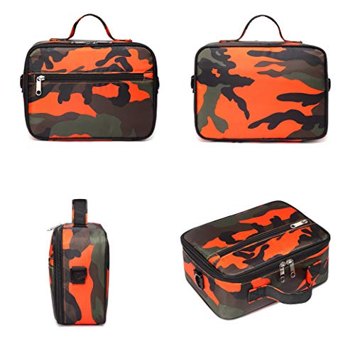 Bluefairy Kids Insulated Lunch Box For Boys Lunch Bag Lunch Box Carrier For Boys For Elementary School Kindergarten (Camo Orange) #TOP1