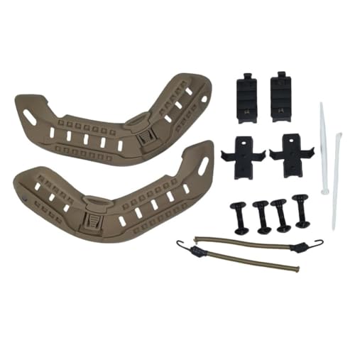 Image of Airsoft Paintball Military Side Rail Set Guide Accessories for MICH PASGT Helmet Multi Color