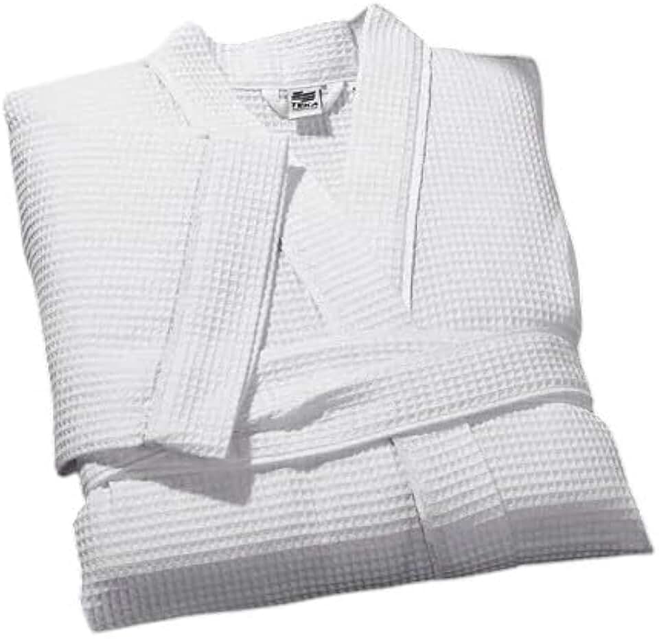 Roupão de Banho Teka Golden Unissex Hotel, Piquet, 50% Algodão e 50% Poliéster