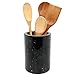 Creative Home Natural Black Marble Wine Cooler Champagne Chiller Kitchen Utensil Flatware Holder Organizer, 4-1/8