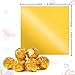 Aluminum Foil Candy Wrappers - Chocolate Wrapping Paper 300pcs Wrapper Homemade Chocolate Bar DIY Packaging for Party Wedding Birthday Valentine Christmas Accessories Square 4Inch Gold