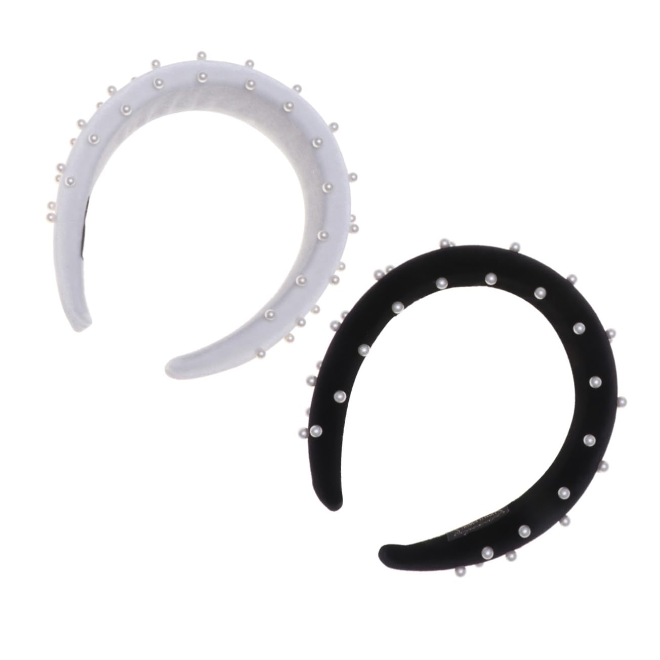Beaupretty 4piezas Diadema De Perlas Para Mujer De Negro y Accesorio De Moda Para Fiestas y Eventos