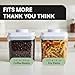 Bop Top Airtight Food Storage Containers with Lid 28 oz | Kitchen Canister Sets | Air Tight Pantry Container | Pop Top Dry Food Storage Containers for Snacks, Sugar, Flour, Baking, Cereal, Pasta