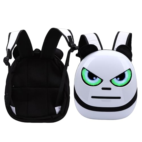 Mochila LED impermeable con pantalla programable de 16x32 y cubierta dura para motocicleta 3