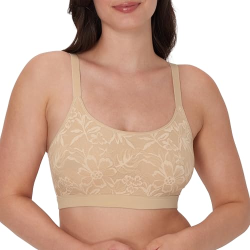 Bali Women's Breathe, Cotton Modal Wireless Bra, Lightweight Breathable Pullover Bralette, Convertible Straps
