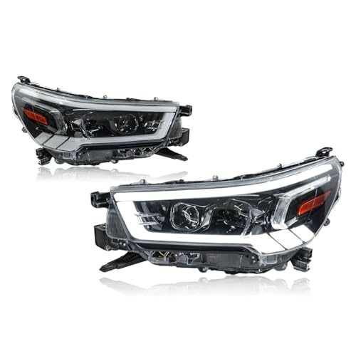 Car Lights Compatible With Toyota Hilux Revo Headlight 2021-2024 LED Projetor head Lamp Daytime Running Light Automotive Accessories
