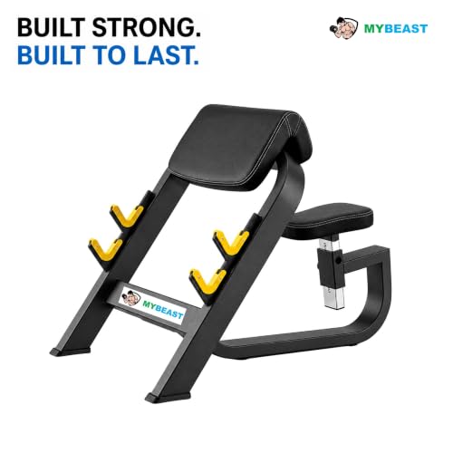 Image of Mybeast Preacher Curl Bench For Gym And Home Purpose For Heavy Duty Biceps Workout
