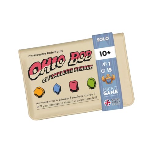 Matagot Ohio Bob et l’Amulette Perdue – Jeu de Société | Jeu d’Aventure Solo | Explorez Le Temple, survivez aux pièges et Trouvez l’amulette Kachapacha !