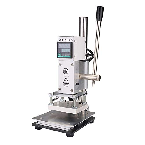 LeTkingok Digital Display Manual Bronzing Machine- Leather Trademark Hot Stamping Machine (Middle)