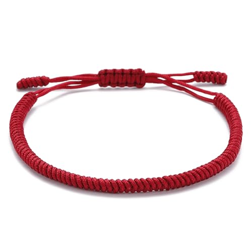 LUCKY BUDDHIST – Braccialetto Buddista Tibetano + Ciondolo/Collana! Bracciale per Donna, Uomo, Adolescente – Regola Le Dimensioni del...