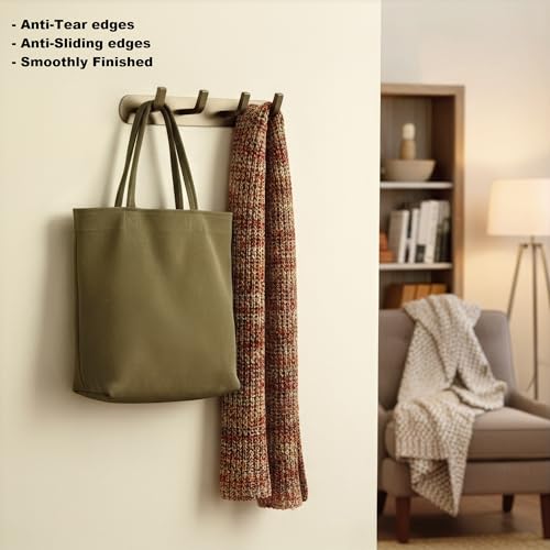 Image of SOSSI 4-Pin Cloth Hanger, Wall Mounted Hook Rail with 4 Hooks for Bathroom, Kitchen, Key Holder, Cloth-Towel Hanger, Robe Hook Pack of 2 (Satin Finish)