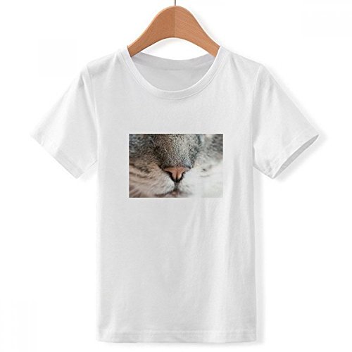 T-shirt animal multicolore pour garçon ados look décontracté col rond blanc XX-Grand