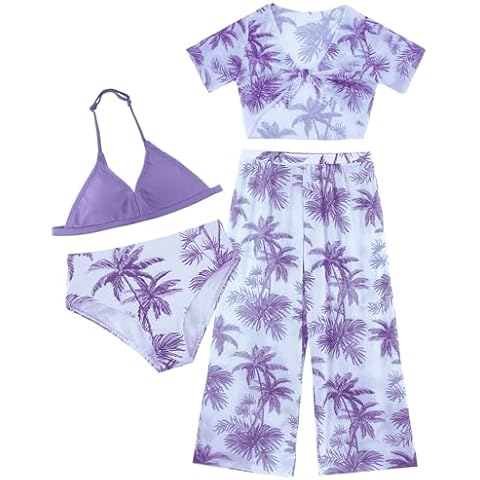 FEOYA High Waisted Bikini Set for Girls Cover