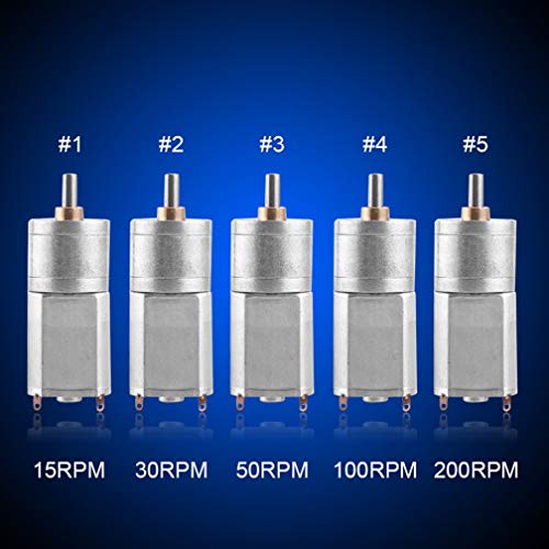 Diameter 20Mm Dc 12V Electric Gear Motor Reduction Motor With Centric Output Shaft For Rc Car Robot Model Diy Engine Toys (30 Rpm) #TOP4