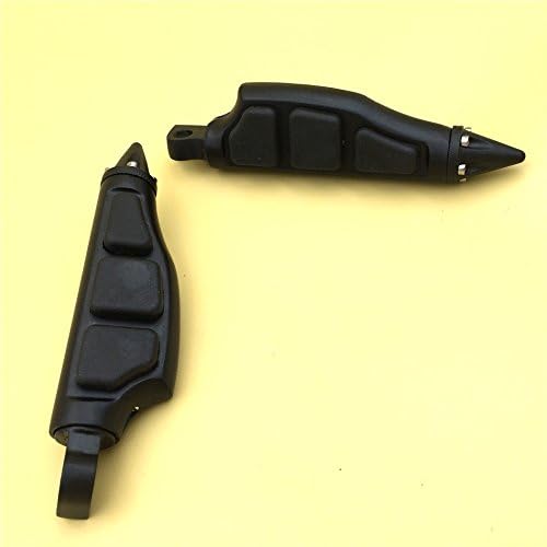 HK Group Motorcycle Black Stiletto Footrest Pegs For H-D Softail Sportster Dyna Glide Fat Boy GoldWind Kawasaki Vulcan Suzuki Boulevard Intruder Yamaha Road Star