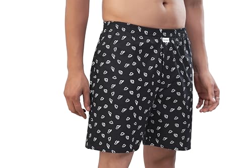 Image of Nermosa Men's 100% Cotton Boxer Shorts - Soft, Breathable, All-Day Comfort (Pack of 3)