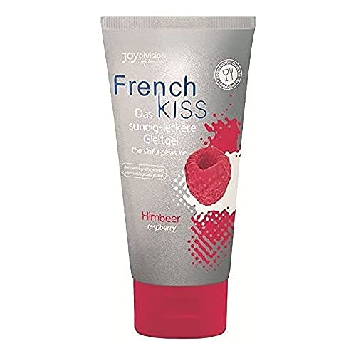 JOYDIVISION Frenchkiss Frambuesa, 75 ml, gel lubricante a base de agua, el gel lubricante deliciosamente pecaminoso