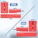 jamgoer Anderson Connector 175A 2-4 Gauge Battery Quick Connect/Disconnect Plug Kit 12V-36V for Car ATV Winch Trailer Motor, 4 Pack Red