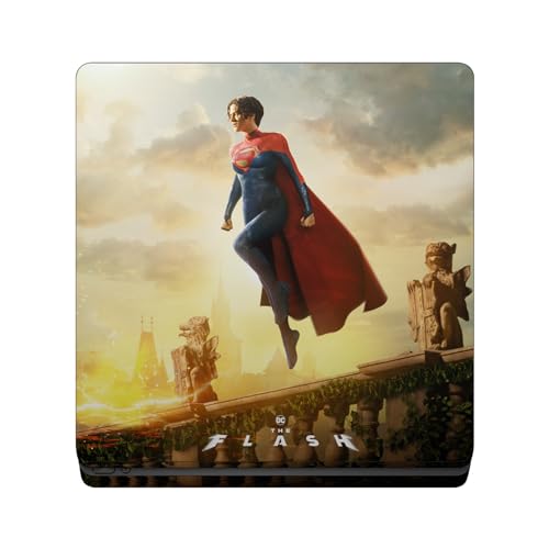 Skin PS4 Slim anti rayure protection vinyle autocollant The Flash Supergirl console - 2