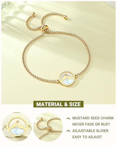 Gold Mustard Seed Bracelet Baptism Confirmation Catholic Christian Easter Gifts for Teen Girls Kids Women3