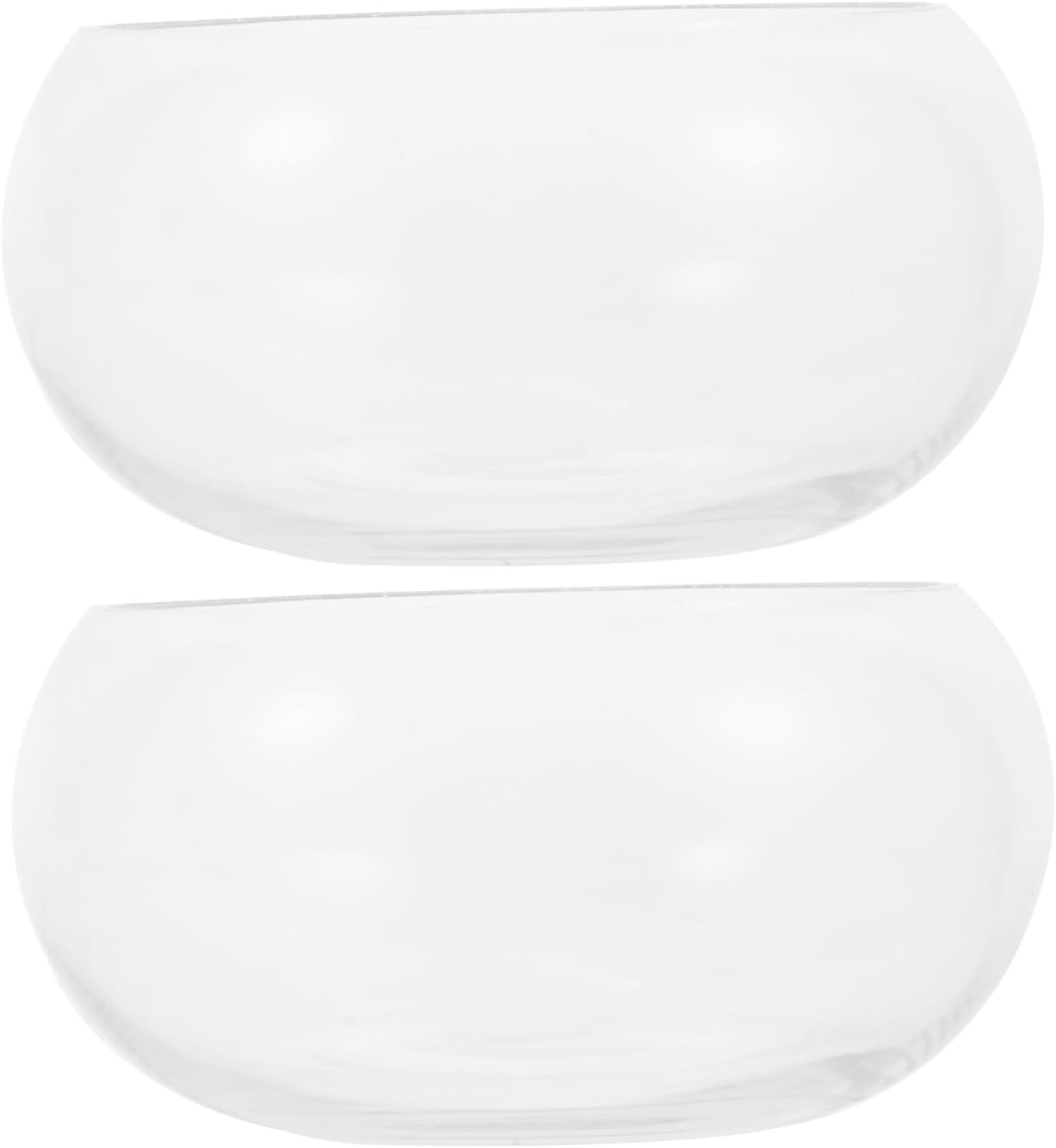 2pcs Succulent Green Plant Container Terrarium for Plants Glass Fish Bowl Multi-Functional