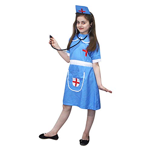 Image of Kaku Fancy Dresses Our Helper Costume for Boys & Girls | Social Helper Doctor, Nurse, Fireman, Postman, Teacher, Farmer Dress For Kids