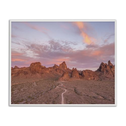 'Vast Canyon Road Desert Scene'| Framed Giclee Art