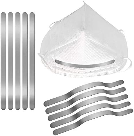 Nose Bridge Strips for Mask, Metal Nose Strip for Masks for DIY Mask, Metal Strips Straps Adjustable Nose Clips Mask Wire Face DIY Making Accessories for Sewing Crafts