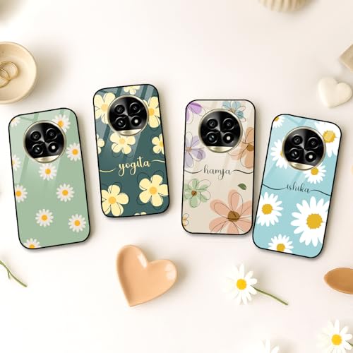 Image of COLORflow Back Cover Compatible with Realme 13 Pro 5G / 13 Pro Plus 5G | Daisy Bloom Customized | Shockproof TPU Bumper with Camera Protection Back Cover